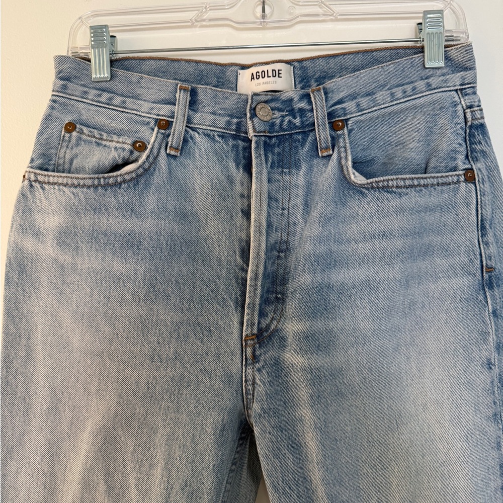 AGOLDE Straight Leg Frayed Jean (women’s)